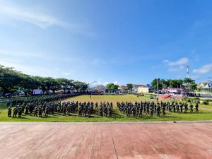 Apel Gabungan TNI-Polri di Malut.