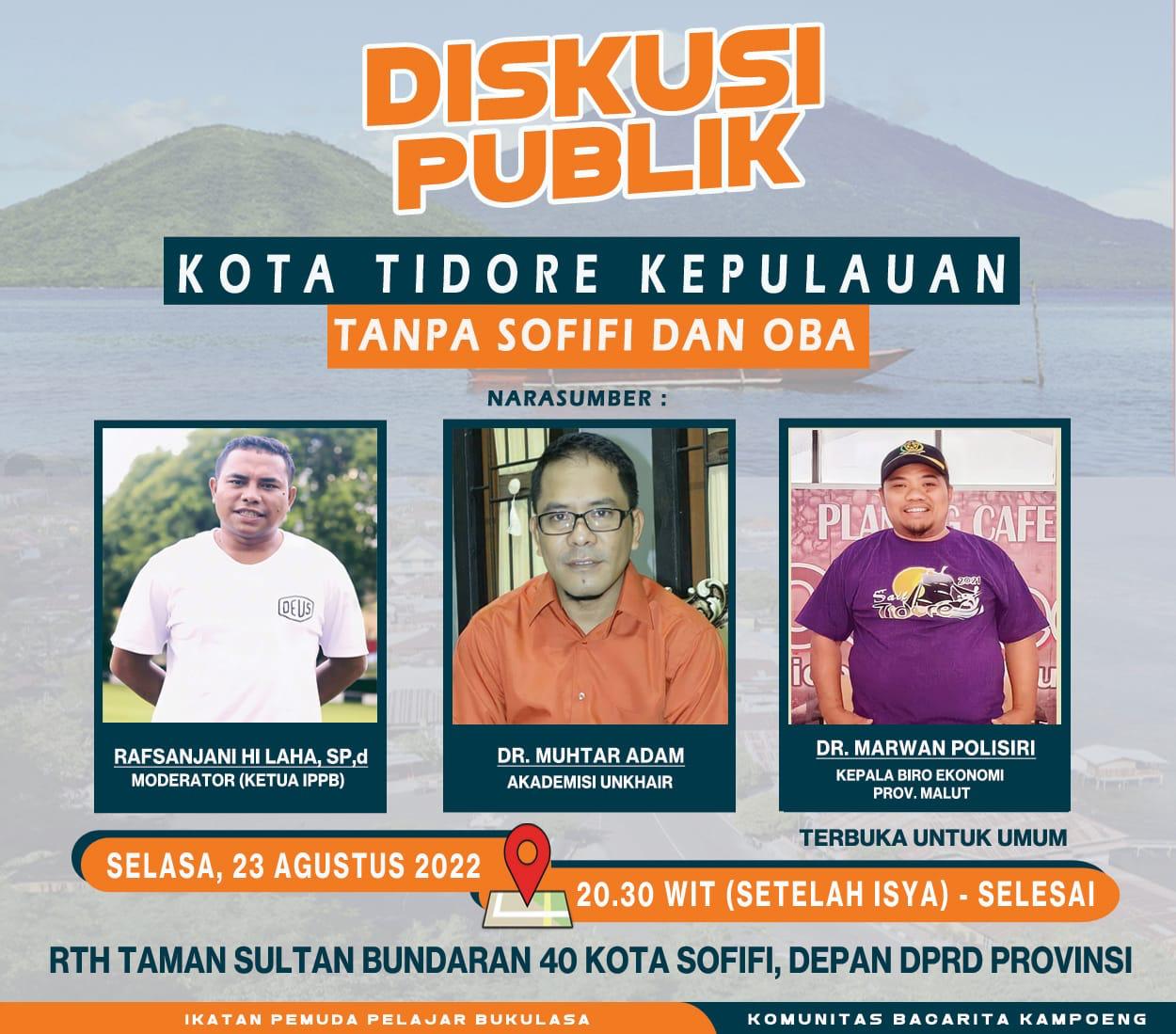 Photo of DISKUSI TIDORE TANPA SOFIFI-OBA HASILKAN 12 REKOMENDASI KEPADA GUBERNUR AGK.