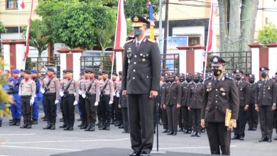 Photo of PERINGATI HARI SUMPAH PEMUDA YANG KE 94,POLDA MALUT LAKSANAKAN UPACARA