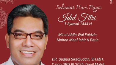 Photo of DR.Sudjud Sirajuddin, SH.MH, Resmi Mendaftar Sebagai Calon DPD RI Dapil Malut.